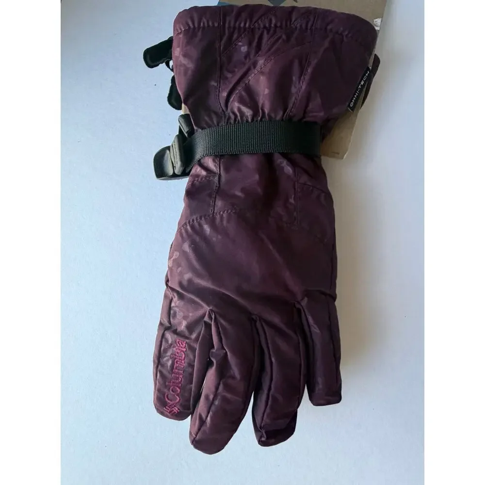 Columbia Whirlibird Omni-Tech Women’s Ski Snow Gloves Plum Purple S NWT